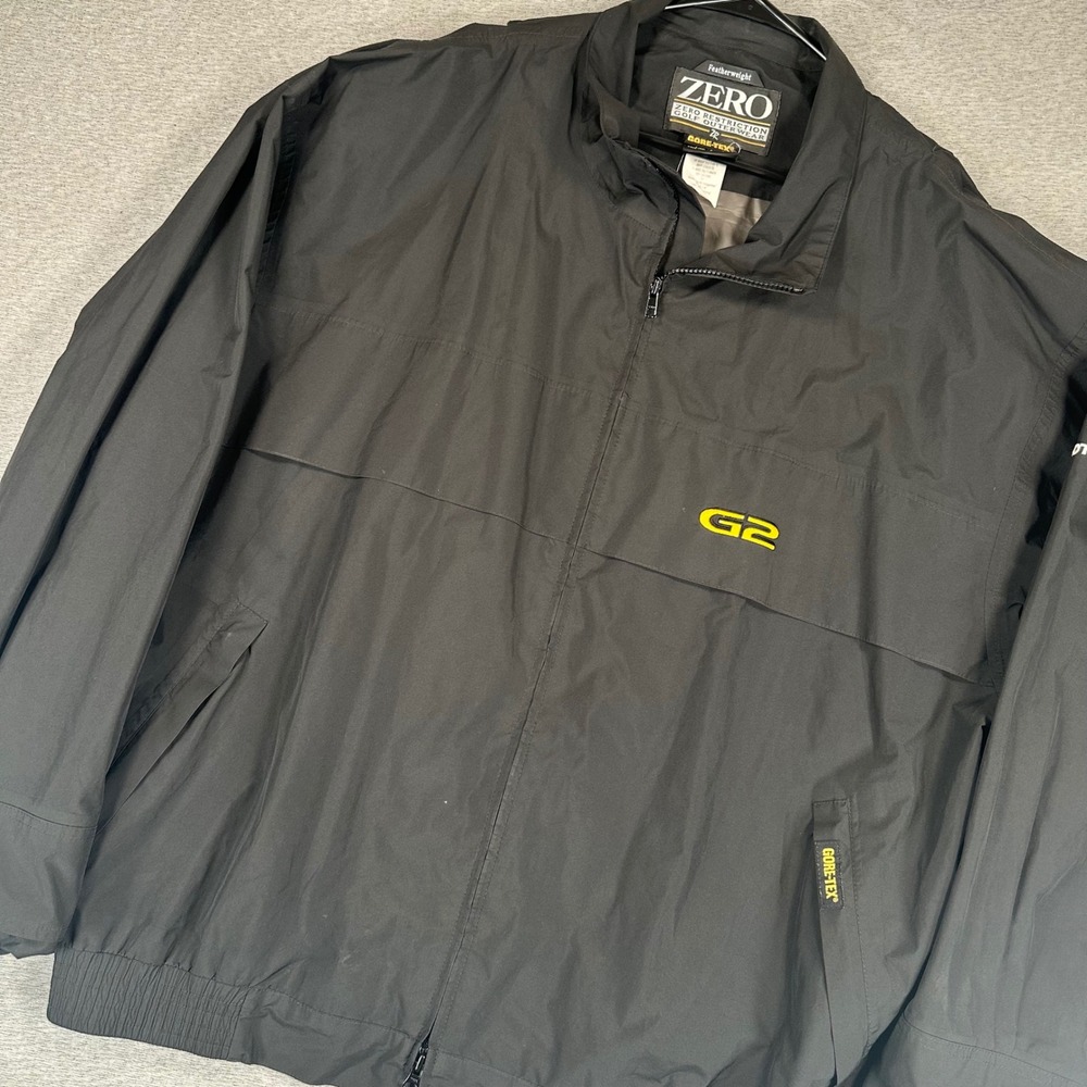Zero Restriction Gore-Tex Golf Jacket Mens XXL Black Waterproof G2 Featherweight